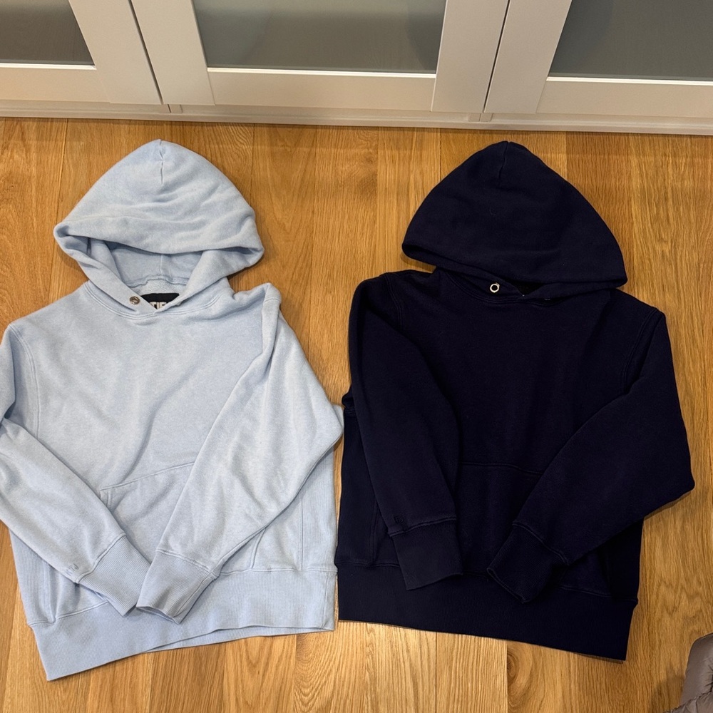 Katie J NYC Light Blue and Dark Blue Hooded Sweaters